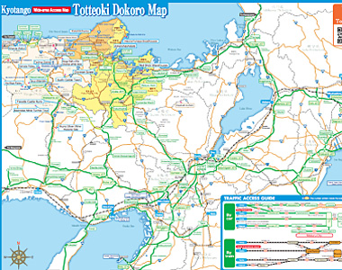 Kyotango area map (back) wide area